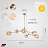 Lindsey Adelman Branching Bubble Chandelier 6 плафонов Золотой Черный Горизонталь фото 10