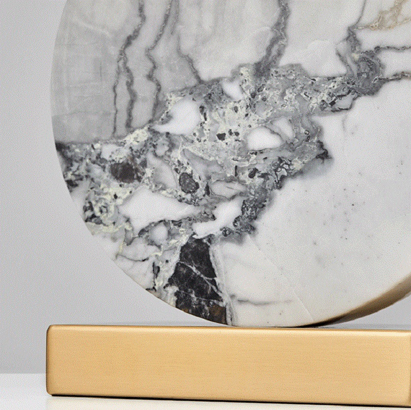💡 Настольная лампа Lua Grande Table Lamp gray marble купить 💡 в Москве с доставкой, цена в Theretro