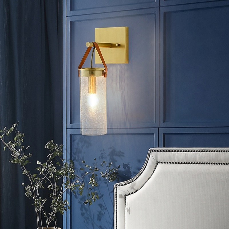 💡 Бра с подвесным плафоном на ремне MITCHELL WALL купить 💡 в Москве с доставкой, цена в Theretro