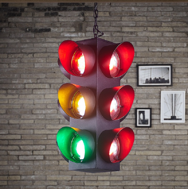 💡 Подвесной светильник Светофор Loft Traffic Light Pendant купить 💡 в Москве с доставкой, цена в Theretro