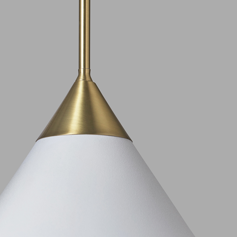 💡 Люстра Cleo Pendant Brass & White designed by Kelly Wearstler купить 💡 в Москве с доставкой, цена в Theretro
