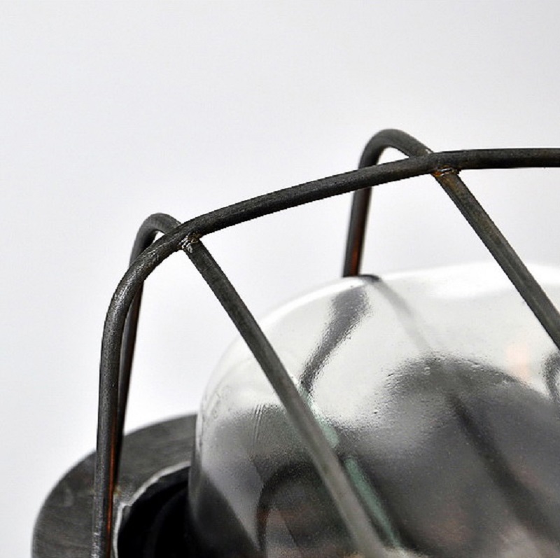 💡 Настенная лампа Steampunk Cage Glass Edison Wall Lamp купить 💡 в Москве с доставкой, цена в Theretro