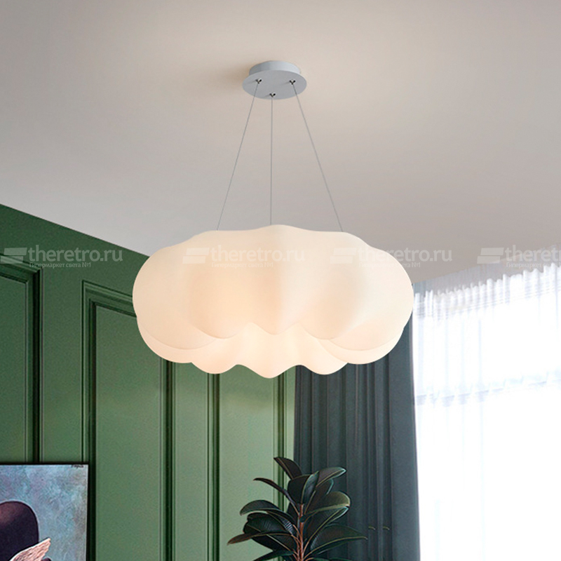 Люстра подвесная в виде облака LED Cloud Chandelier