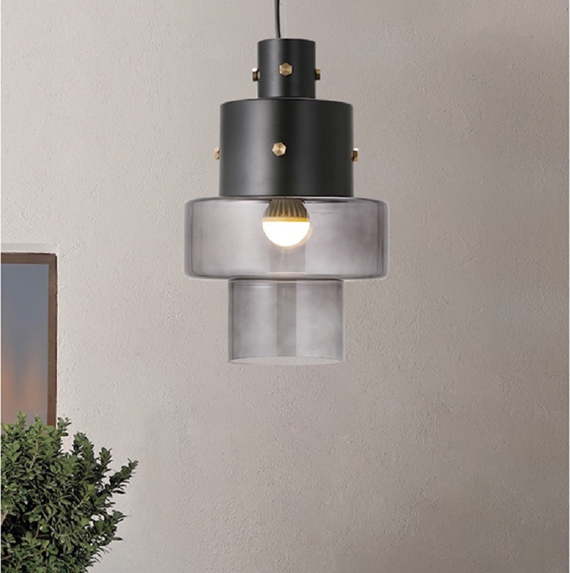 💡 Подвесной светильник Luna Glass Pendant Dark купить 💡 в Москве с доставкой, цена в Theretro