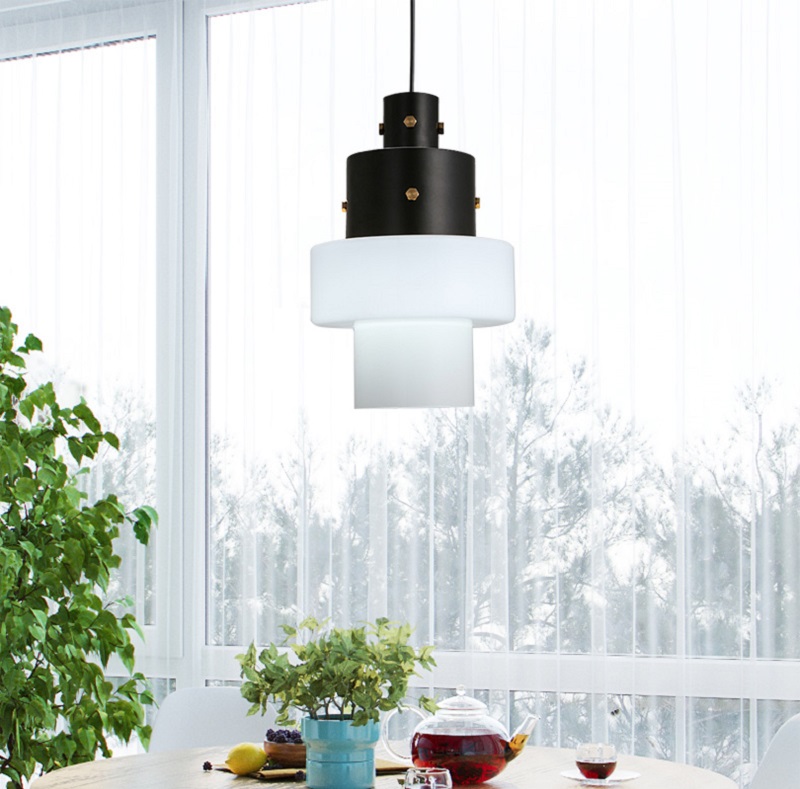 💡 Подвесной светильник Luna Glass Pendant Dark купить 💡 в Москве с доставкой, цена в Theretro