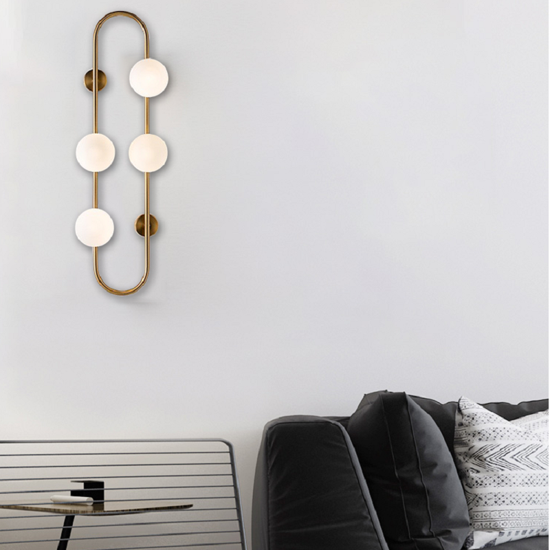 💡 Настенный светильник бра с кольцевым каркасом HOOP WALL купить 💡 в Москве с доставкой, цена в Theretro