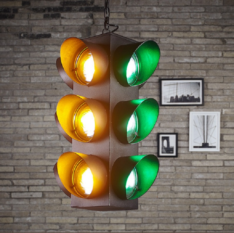 💡 Подвесной светильник Светофор Loft Traffic Light Pendant купить 💡 в Москве с доставкой, цена в Theretro