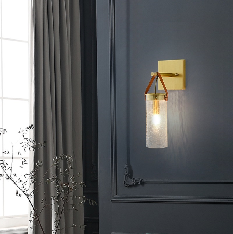 💡 Бра с подвесным плафоном на ремне MITCHELL WALL купить 💡 в Москве с доставкой, цена в Theretro