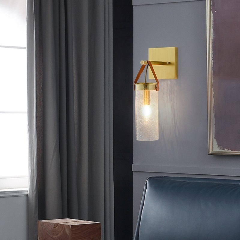 💡 Бра с подвесным плафоном на ремне MITCHELL WALL купить 💡 в Москве с доставкой, цена в Theretro
