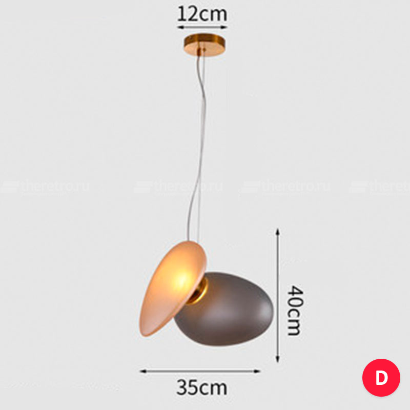 Серия светильников в виде комбинаций двух матовых плафонов разных форм и оттенков LINDIS фото 15