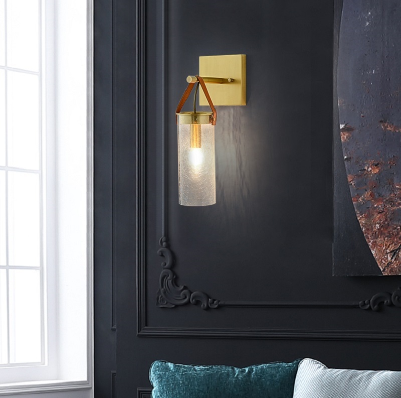 💡 Бра с подвесным плафоном на ремне MITCHELL WALL купить 💡 в Москве с доставкой, цена в Theretro