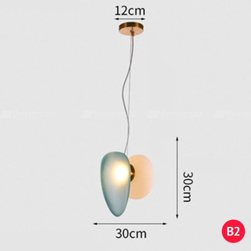 Серия светильников в виде комбинаций двух матовых плафонов разных форм и оттенков LINDIS фото 33