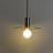 Минималистский подвесной светильник в стиле лофт Латунь фото 3