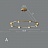 Серия подвесных кольцевых люстр с плафонами из цельных стеклянных сфер со структурой воздушных пузырьков WALSH модель А 70 см   фото 3