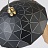 Металлический светильник с геометрическим узором HOOD 33 см  Черный + Золотой фото 4