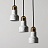 Серия подвесных светильников из мрамора JAZZ 3 плафона Золотой фото 7