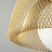Подвесной светильник с абажуром из формованной золотой сетки FLADE Большой (Large) фото 7