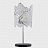 Настольная лампа Ritz Crystall Leaf Table Серебро (Хром) фото 3