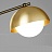 Серия люстр с шарообразными плафонами и металлическими абажурами в форме полусфер FABIANA 10 ламп латунь фото 13