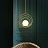 Подвесной светильник в скандинавском стиле со стеклянным плафоном в каркасе из колец WHIM 45 см   фото 8