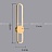 Настенный светильник-бра Heidy Золотой 120 см  фото 2