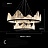 Серия кольцевых люстр на струнном подвесе с рельефным абажуром неправильной формы REGINA модель А латунь фото 6