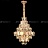 Серия дизайнерских люстр с каскадным абажуром из рельефных хрустальных подвесок геометрической формы SIMONETTA B фото 6
