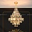 Серия дизайнерских люстр с каскадным абажуром из рельефных хрустальных подвесок геометрической формы SIMONETTA C фото 16