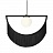 Подвесной светильник с бахромой 60 см  Черный фото 13