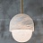 Дизайнерский подвесной светильник с грибовидным плафоном из натурального белого мрамора DITA фото 6