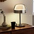 Светодиодная настольная лампа со стеклянным плафоном NOTEN TABLE СерыйБольшой (Large) фото 4