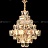 Серия дизайнерских люстр с каскадным абажуром из рельефных хрустальных подвесок геометрической формы SIMONETTA A фото 8