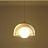 Подвесной светильник с абажуром из формованной золотой сетки FLADE Большой (Large) фото 10