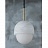 Дизайнерский подвесной светильник с грибовидным плафоном из натурального белого мрамора DITA фото 4