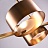 Дизайнерский светодиодный потолочный светильник в стиле постмодерн TRIAL 6 плафонов Золотой фото 6