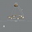Серия подвесных кольцевых люстр с плафонами из цельных стеклянных сфер со структурой воздушных пузырьков WALSH фото 2