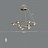 Серия подвесных кольцевых люстр с плафонами из цельных стеклянных сфер со структурой воздушных пузырьков WALSH фото 4