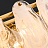Реечный светильник с двурядным абажуром из стеклянных подвесок с эффектом белого дыма JULIS LONG фото 14
