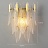 Настенный светильник в стиле постмодерн на металлическом каркасе и абажуром из стекла с рельефным узором NIBA WALL фото 11