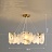 Кольцевая люстра на струнном подвесе с абажуром из стеклянных подвесок с эффектом «белый дым» STEIVOR 60 см   фото 3