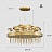 Светодиодная дизайнерская инсталляция с комбинацией стержневых компонентов на дисковом каркасе PERLINA модель А 100 см   фото 4