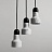 Серия подвесных светильников из мрамора JAZZ 3 плафона Черный фото 6
