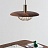 Дизайнерский подвесной светильник с плафоном из дерева NIKKO Темный фото 5