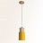 Деревянный подвесной светильник в скандинавском стиле PIPE WOOD SHORT Розовый фото 4