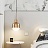 Подвесной латунный светильник в скандинавском стиле Медный фото 3