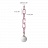Подвесной светильник с декоративной цепью CHAIN Розовый фото 5
