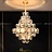 Серия дизайнерских люстр с каскадным абажуром из рельефных хрустальных подвесок геометрической формы SIMONETTA A фото 11