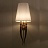 Настенный светильник Ipe cavalli Brunilde Wall Золотой 52 см  Белый фото 6