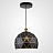 Светильник с геометрическим узором MELON 36 см  Черный + Золотой фото 5