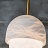 Дизайнерский подвесной светильник с грибовидным плафоном из натурального белого мрамора DITA фото 9
